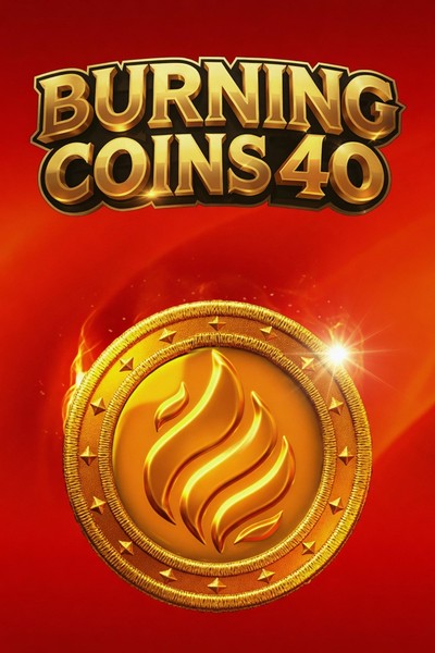 Burning Coins 40 -pelin kansi Kingmaker Casinon aulassa