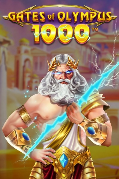 Gates of Olympus 1000 -slotin kansikuva Betwest Casinon lobbyssa