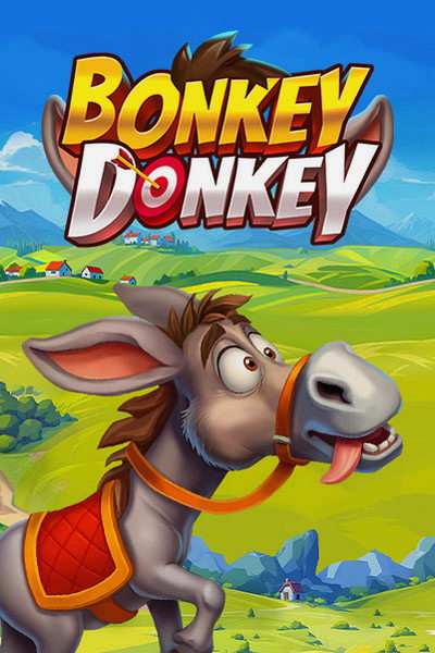 Bonkey Donkey -kolikkopelin kansikuva Cleobetra Casinon pelivalikoimassa
